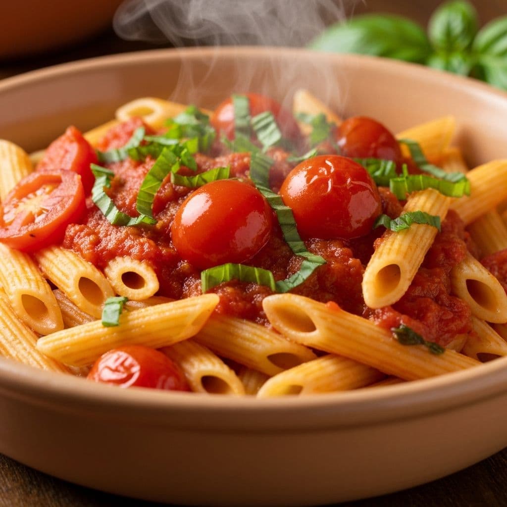 Pasta fresca con albahaca